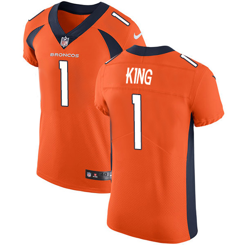 Nike Broncos #1 Marquette King Orange Team Color Men's Stitched NFL Vapor Untouchable Elite Jersey - Click Image to Close